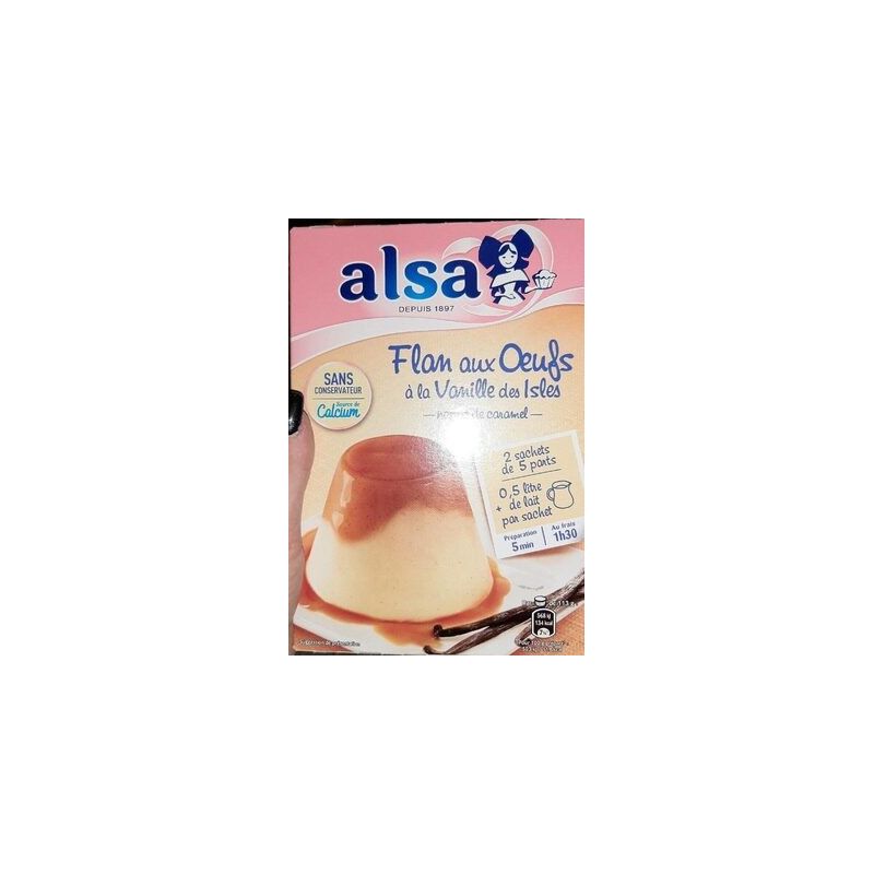 Alsa Flan Aux Oeuf À La Vanille Des Isles 250G
