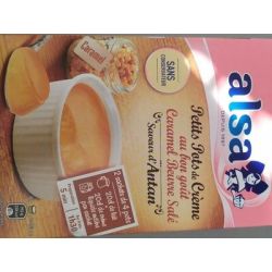 Alsa Petits Pots De Crème Au Bon Gout Beurre Salé 120G
