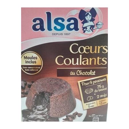 Alsa Préparation Coeurs Coulants Au Chocolat 275G