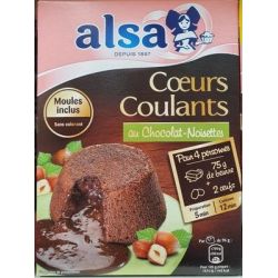 Alsa Préparation Coeurs Coulants Au Chocolat Noisette 250G