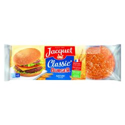 Jacquet Pain Hamburger Bun S X6 330G