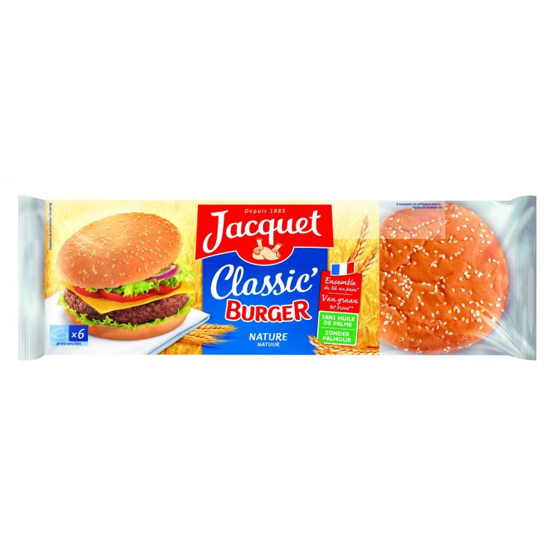 Jacquet Pain Hamburger Bun S X6 330G