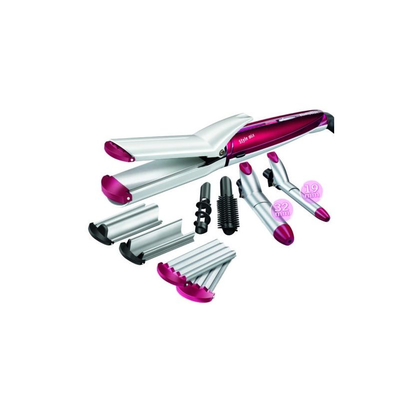 Babyliss Lisseur Multistyler 10 En 1 Ms22E Rouge/Argent