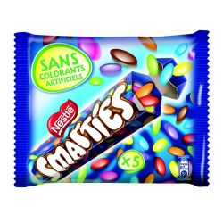 Nestlé Smarties Bonbons Chocolat Lait : Les 5 Boites De 38 G - 190G