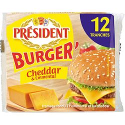 President Croque Burger Emmental Cheddar 200G
