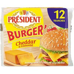 President Croque Burger Emmental Cheddar 200G