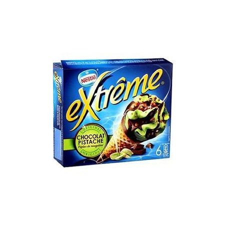 Nestle 720Ml 6 Cornets Extreme Chocolat/Pistache