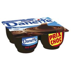 Danette 4X125G Creme Dessert Chocolat Noir Extra