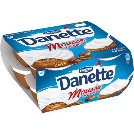 Danone Danette Mous.Lieg.Cafe 8X80G