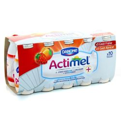 Actimel 10X100 Arome Fraise/Abricot