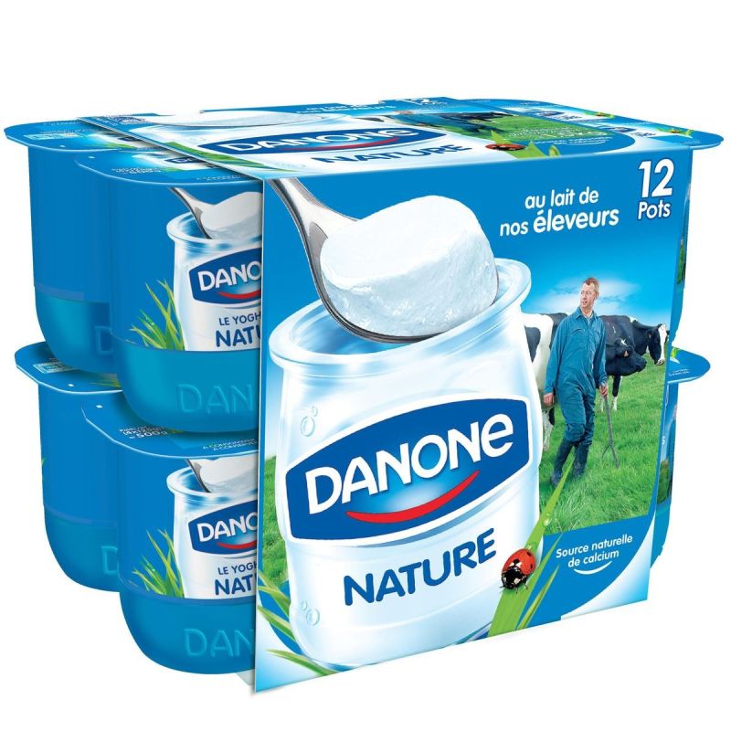 Danone 12X125G Yaourt Nature