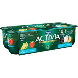Activia 8X125G Yaourt Fruits Rouges 0%