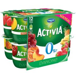 Danone Activia Fruits Pan.0% 12X125G