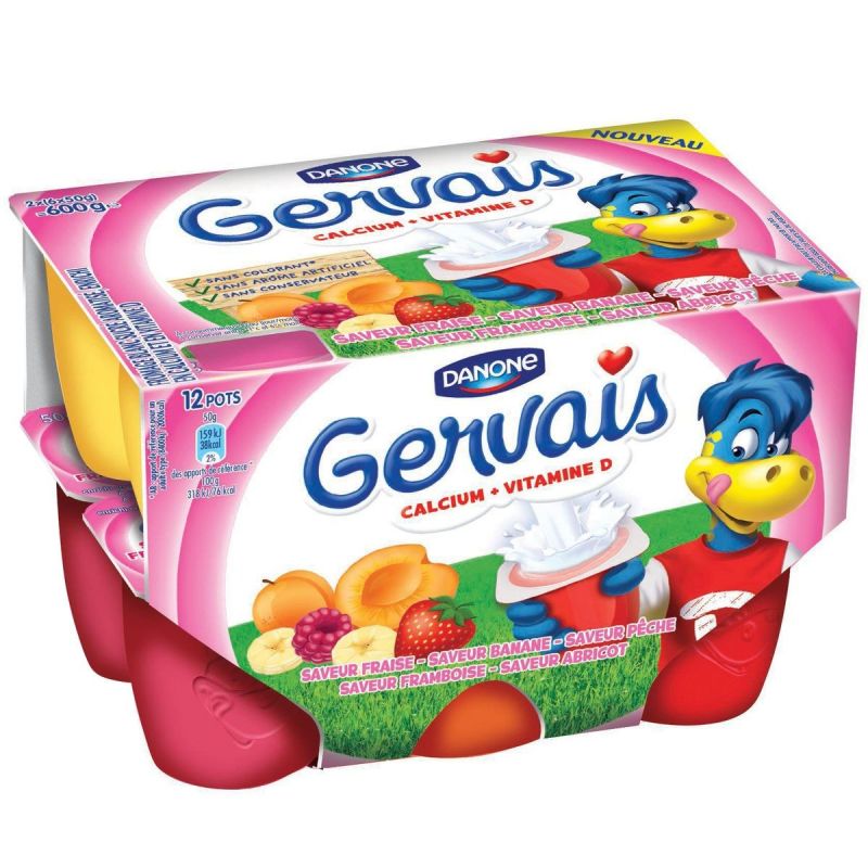Petits Gervais 12X50G Petit Fruit Panache