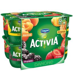 Activia 12X125G Yaourt Fruits Panache