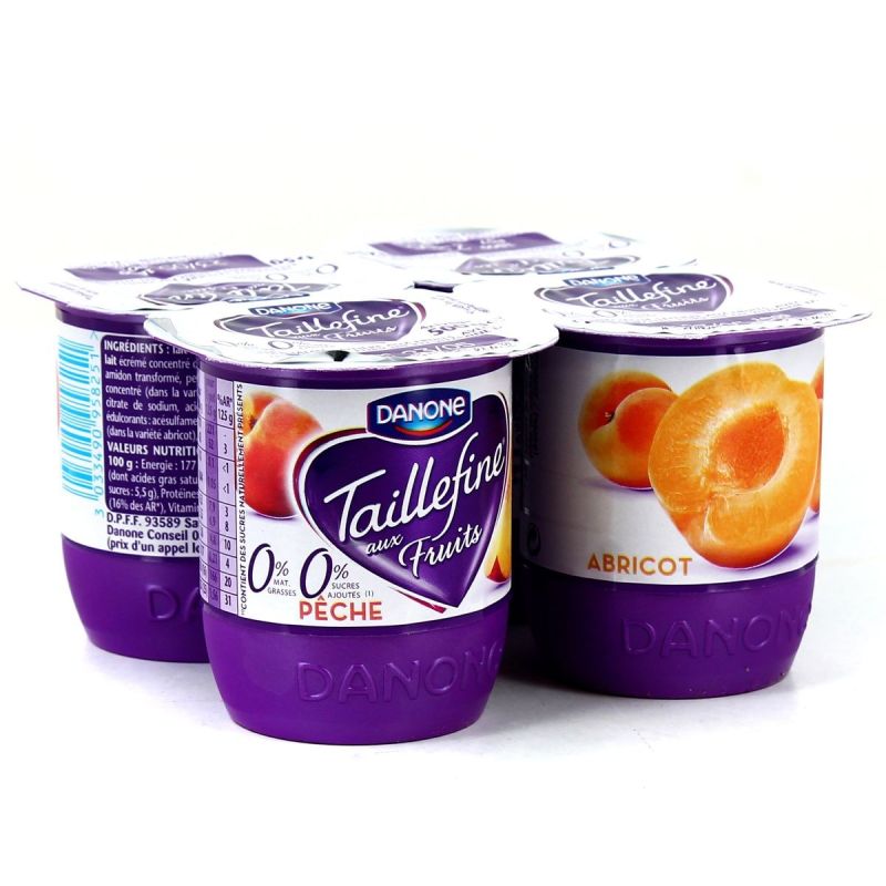 Taillefine 4X125G Yaourt Abricot/Peche