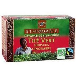 Ethiquable 36G The Vert Hibiscus Ging Bio