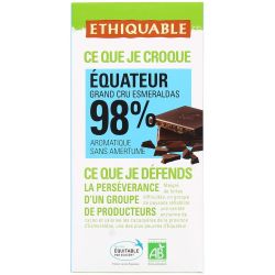 Ethiquable Ethiq Chocnr 98% Equat.Bio 100