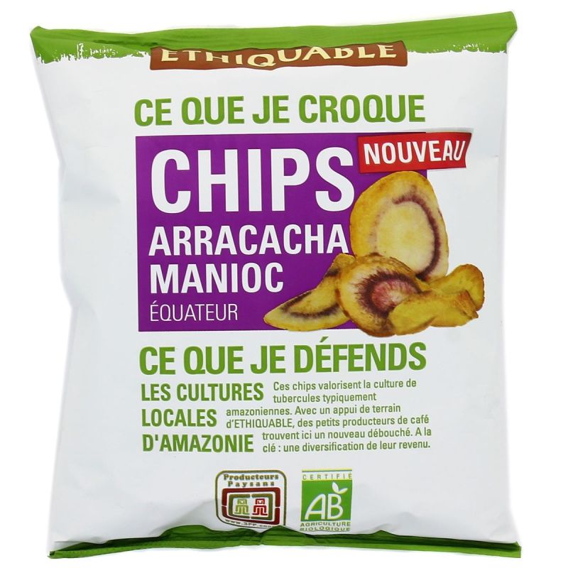 Ethiquable 60G Chips Arracacha Manioc Bio