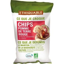 Ethiquable 100G Chips De Pomme Terre Rouge Bio