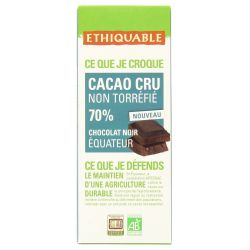 Ethiquable Ethi.Cacao Cru 70% Equa.Bio80G