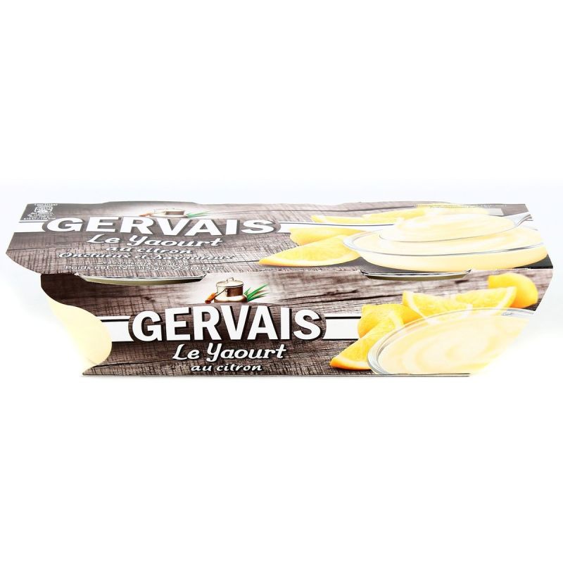 Gervais 2X115G Yaourt Bicouche Saveur Citron