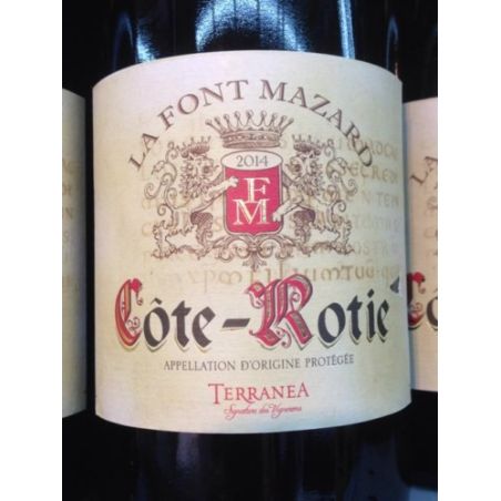 La Font Mazard Vallée Du Rhône Côte Rotie Rouge 2014