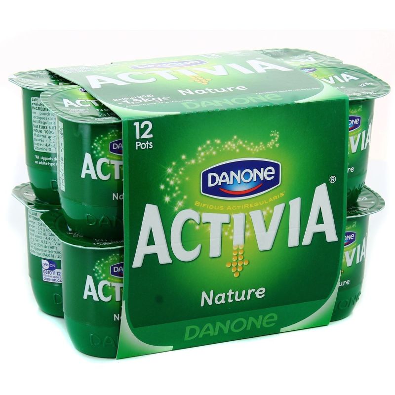 Activia 12X125G Yaourt Bifidus Nature