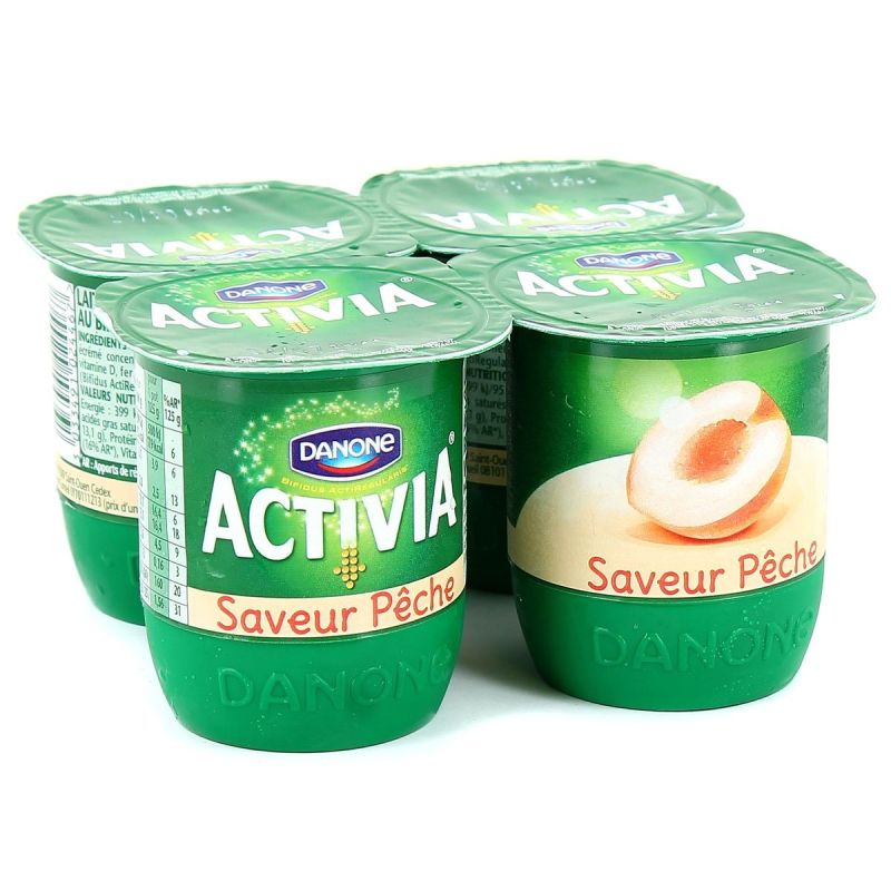 Danone Activia Saveur Peche 4X125G