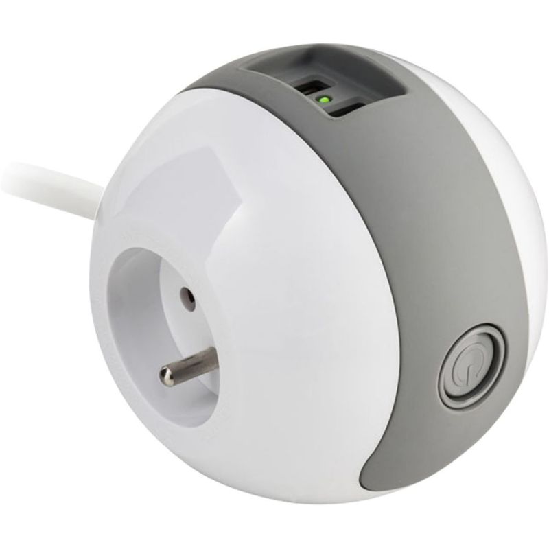 Watt&Co W&Co Multipr 2X16A+1X6A Blc/Gr