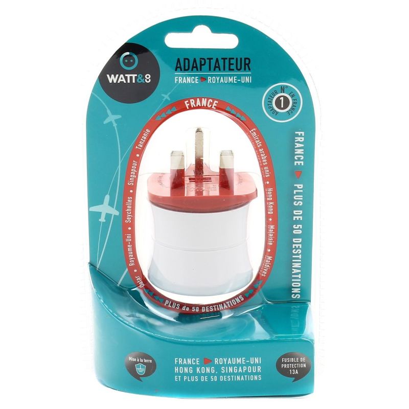 Watt&Co W&Co Adaptateur Fr Uk Hk Sg