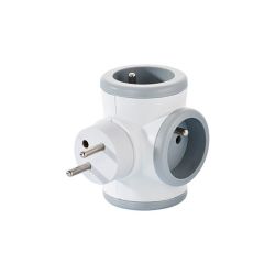 Wattandco W&Co Tripl 3X16A Rotativ Gris
