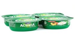Activia 4X120G Yaourt Fromage Blanc Peche