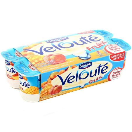 Danone 8X125G Yaourt Fruits Jaunes Veloute Fruix