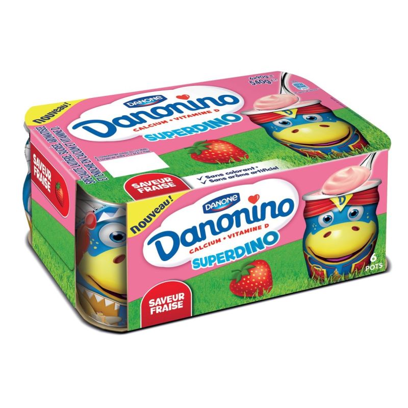 Danone Dan.Superdino Fraise 6X90G