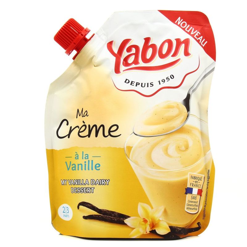 Yabon Creme Vanille Poche 350G