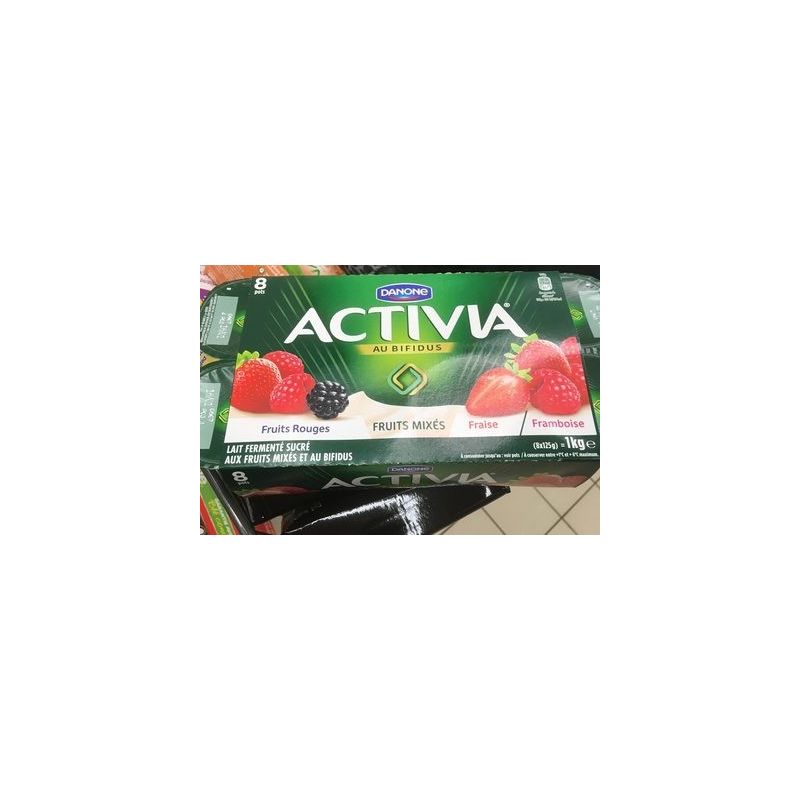 Danone Activia Frts Rouges Mix.8X125G