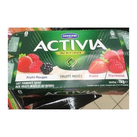 Danone Activia Frts Rouges Mix.8X125G