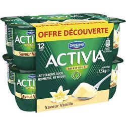 Danone Activia Saveur Vanille 12X125G