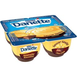 Danone Danette Vanill-Chocolat 4X125G