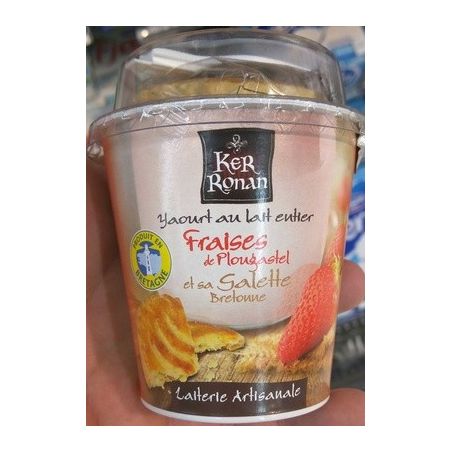 Ker Ronan 150G Yaourt Fraise Plougastel+Galette