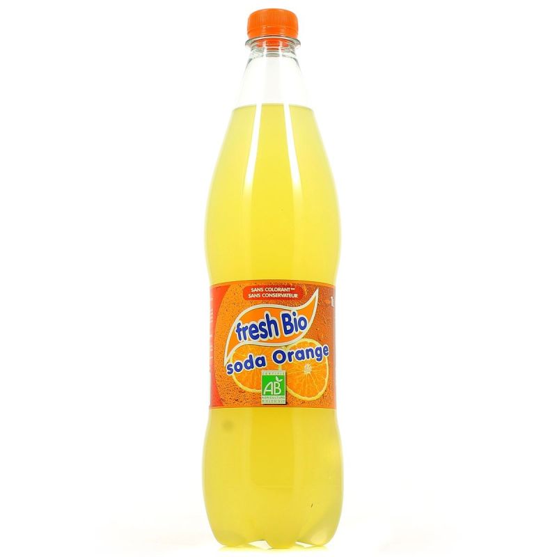 Force Bio Bouteille 1L Soda Orange Fresh