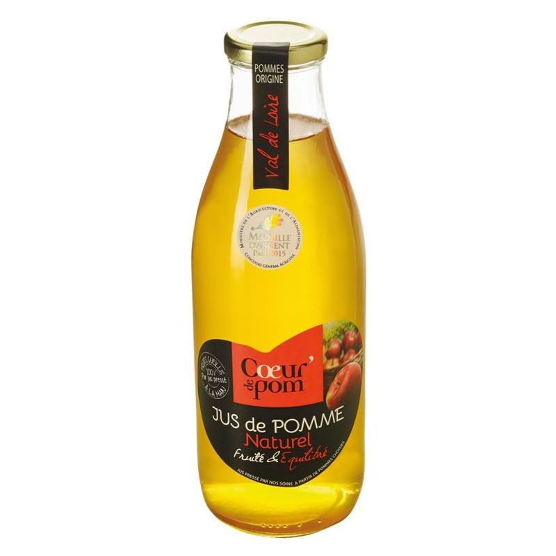 Coeur Pom C.Pom Pur Jus Pomme Naturel 1L