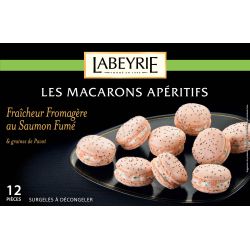 Labeyrie 12 Macarons Fromage Frais / Saumon Fume