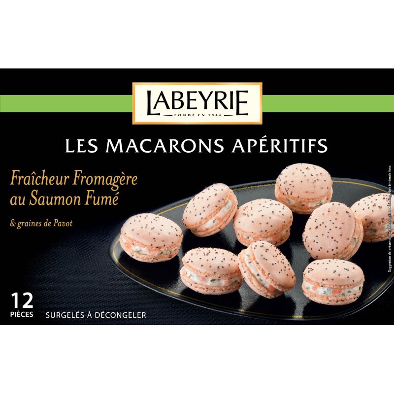 Labeyrie 12 Macarons Fromage Frais / Saumon Fume