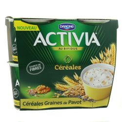 Activia 4X120G Graine De Pavot