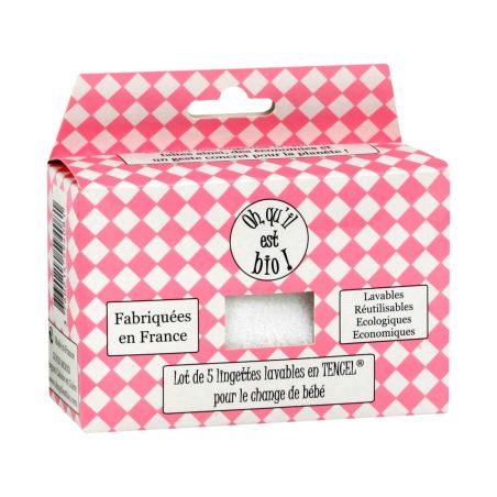 Goodmood Lingettes Bébé Lavables Oh, Qu Il Esaint Bio ! La Boite De 5