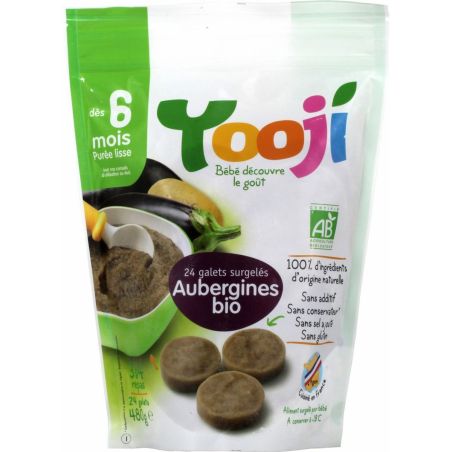 Yooji 480G Puree Lisse Aubergine Bio