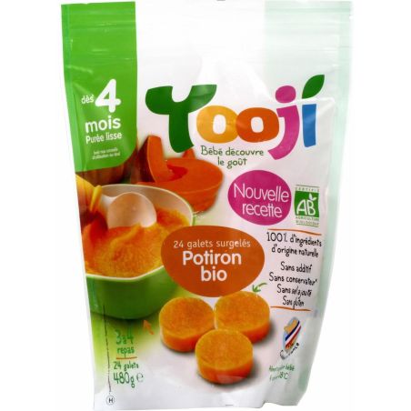 Yooji 480G Puree Lisse Potiron Bio