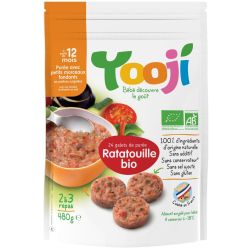 Yooji 480G Puree Morceaux Ratatouille Bio